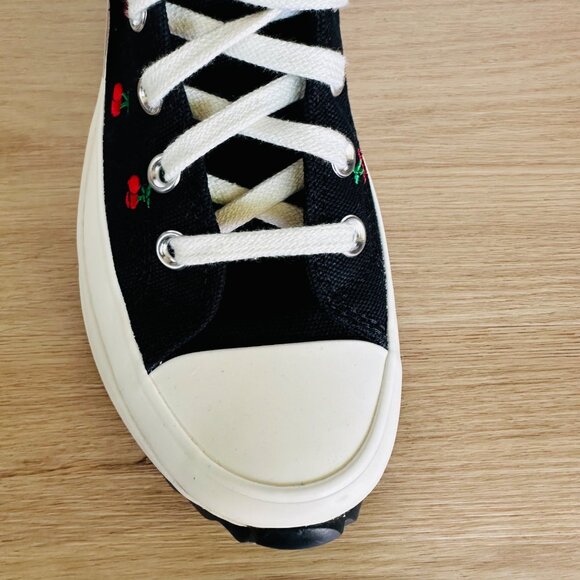 🍒Rare Converse Run Star Hike Hi Women Platform Shoes 6.5 Cherries Black A08113C - Picture 9 of 13